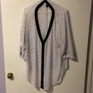 Sheer 3/4 Sleeved Torrid Top